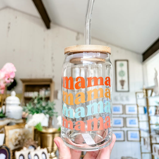 Colorful Mama Glass Can